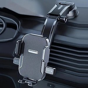Giá Kẹp Đỡ Điện Thoại Trên Ôtô Xoay 360 Độ Không Khuất Tầm Nhìn Không Rung Lắc Hút Chân Không Chắc Chắn Khoá Tự Động Hàng Nhập Khẩu