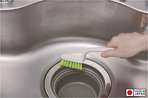 Bàn chải chà sàn nhà tắm và các góc cạnh khó cọ rửa, vệ sinh hàng nội địa Nhật Bản (Made in Japan)