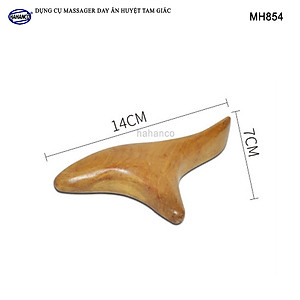 Dụng Cụ day ấn Huyệt Mát xa tam giác Gỗ thơm (MH854) Hỗ trợ điều trị bệnh xương khớp - chăm sóc sức khỏe