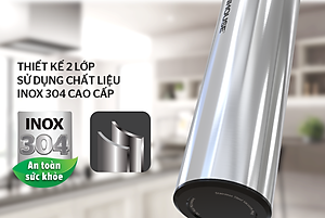 Bình giữ nhiệt inox 304 Sunhouse 450ml KS-TU450I