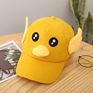 Mũ lưỡi trai vịt cho bé trai bé gái từ 1-7 tuổi vải nhung 5 màu