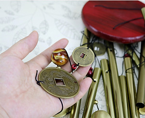 Chuông gió 10 thanh may mắn