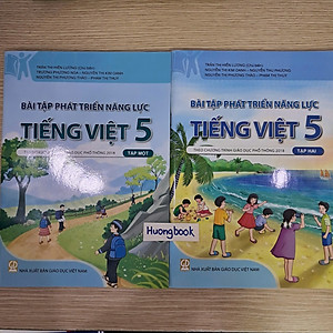 Sách - Bài tập phát triển năng lực Tiếng Việt Lớp 5 tập 1+2