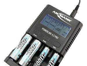 Bộ sạc, xả, đo dung lượng pin AA - AAA ANSMANN PowerLine 4.2 Pro - Hàng Nhập Khẩu