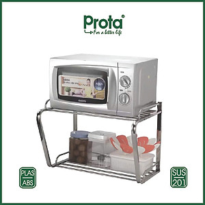 Kệ Lò Vi Sóng Inox Treo Tường Cao Cấp Loại Lớn Chắc Chắn Prota - PT-972