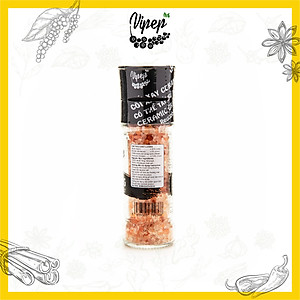 Muối Hồng Himalaya Nguyên Hạt Cối Xay Vipep Hũ Thủy Tinh 120g