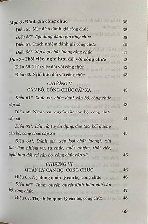 Luật Cán Bộ, Công Chức Năm 2008 ( Sửa đổi, bổ sung năm 2019 )