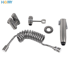 Bộ vòi xịt rửa toilet có van đa năng dây lò xo Hobby home decor VSR9