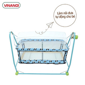 Nôi Võng Tự Động Đa Năng Em Bé Khung Thép 2 trong 1 VINANOI - Vừa làm Nôi Vừa Làm Võng Cho Bé - NV2080X