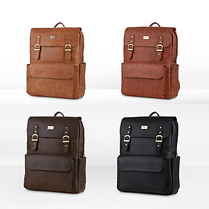 Balo da nam nữ công sở khóa gài thanh lịch UBP2 - 5021, ba lô đựng laptop 15 inch