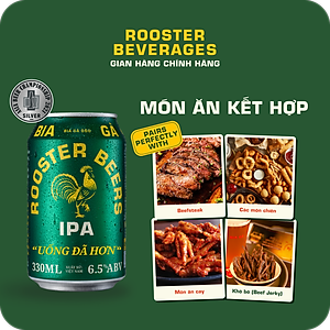 Thùng Rooster Beers IPA (Bia Gà) 24 Lon (330ml/Lon)