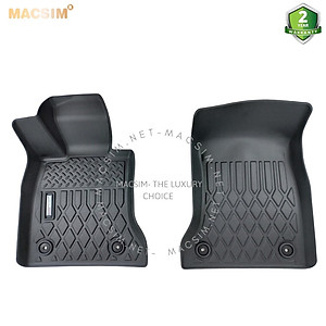Thảm lót sàn xe ô tô VinFast Lux SA Nhãn hiệu Macsim chất liệu nhựa TPE cao cấp màu đen