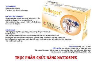 Thực Phẩm bảo vệ sức khỏe viên nang NATTOSPES giảm tai biến mạch máu não
