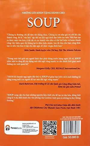 Sách Soup - Công Thức Nuôi Dưỡng Và Xây Dựng Văn Hóa Cho Đội Ngũ Của Bạn