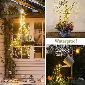 Dây đèn led đom đóm trang trí đầu cắm USB 8 chế độ đứng yên, nhấp nháy chia nhánh 20/30 mét 10 mét mỗi nhánh Vàng nắng, nhiều màu, điều khiển từ xa dây bóng đèn fairy light cao cấp, tinh tế decor phòng, quấn cây chống nước ngoài trời