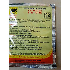 Phân Bón Kích Thích Ra Hoa, Ra Hoa Tập Trung Đầu Trâu 5-45-10
