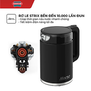 Ấm Siêu Tốc Thủy Tinh Sunhouse SHD1330 (1.7 Lít) - Hàng Chính Hãng