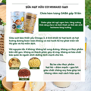 Sữa Hữu Cơ Miwako Nhập Khẩu Malaysia Hộp 700g Vị Gạo, Sữa Hạt Dinh Dưỡng Cho Bé Biếng Ăn Tiêu Hóa Kém Thấp Còi