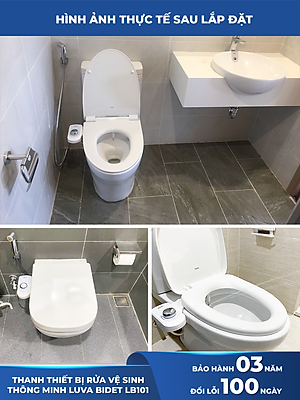 Vòi xịt vệ sinh thông minh LUVA BIDET LB101/LB201 xuất Hàn Quốc, BH 3 năm