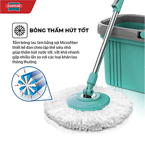 Bộ lau nhà xoay 360 độ Sunhouse KS-CL330S