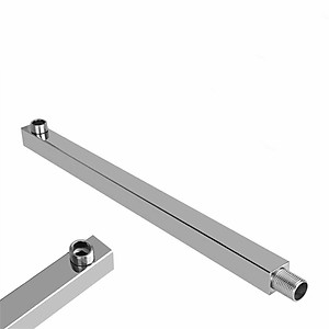 Ống nước nối vòi hoa sen hình vuông bằng thép không gỉ dài 16 inch