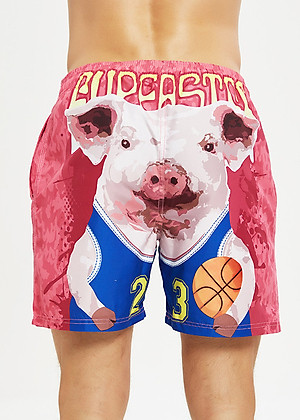 Quần Đi Biển Đôi - Quần Đùi Đôi - Thời Trang Đôi Mùa Hè - Quần Short Cặp Đôi SQ220 Pink Piggy