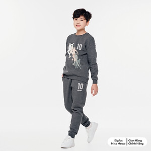 Bộ quần áo bé trai BIGFOX MISS MEOW vải nỉ bông size đại ấm áp kiểu Hàn Quốc cỡ 12,13,14,15 tuổi 40kg 53kg 1964