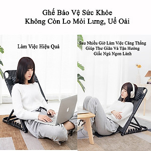 Ghế Bệt Tựa Lưng Thư Giãn KUNBE 5 Cấp Độ, Có Thể Gập Gọn Phù Hợp Cho Người Già Người Bệnh, Học Sinh, Nhân Viên Văn Phòng