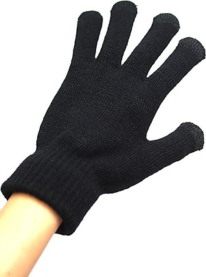 Găng tay len cảm ứng điện thoại màu ĐEN - SP190918251