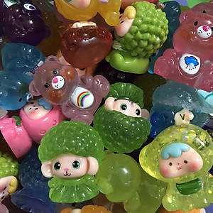 Combo 10 Túi Mù Size To,  Túi Mù Tự Xé, Kẹo Dạ Quang, Đục, Kim Tuyến, Mẫu Ngẫu Nhiên