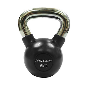 Tạ bình vôi (Tạ Ấm- Tạ Quai Xách) bọc cao su Pro-care - 6kg