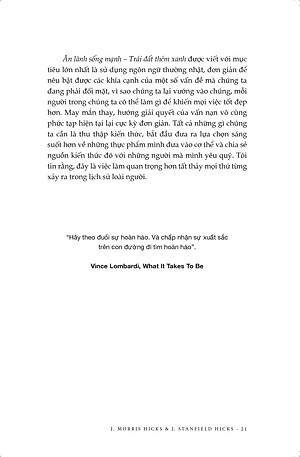 Ăn lành sống mạnh Trái đất thêm xanh - Sức mạnh của chế độ ăn thuần thực vật _J. Morris Hicks & J. Stanfield Hicks