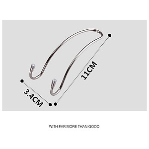 Bộ 2 móc treo đồ INOX sau ghế xe hơi ô tô