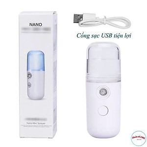 Máy Xông Làm Đẹp Da Mặt Máy xông hơi mặt Máy Xông Tinh Dầu Mặt Mũi Họng Mini Hàng Chính Hãng - Xông Hơi Thảo Dược Tại Nhà - An Toàn Hiệu Quả  (BẬT: BẤM NÚT 2 LẦN)