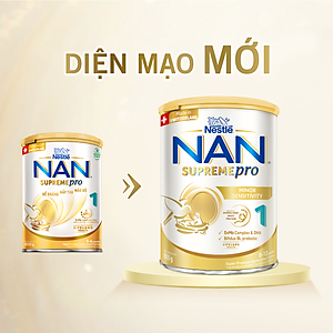 Sữa bột Nestlé NAN SUPREMEPRO 1 800g nhập khẩu Đức với 5HMO & đạm Gentle Optipro ( Dành cho trẻ từ 0 - 12 tháng tuổi)