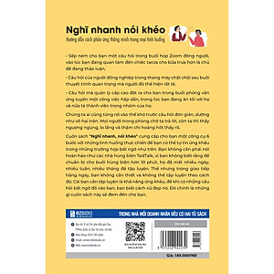 Sách Nghĩ nhanh nói khéo: Hướng dẫn cách phản ứng thông minh trong mọi tình huống