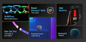 [NEW 2022 PRO VERSION] ĐÈN LED DÂY THÔNG MINH XIAOMI YEELIGHT LIGHTSTRIP PRO –  Hỗ trợ Apple Homekit – Hàng Nhập Khẩu Chính Hãng