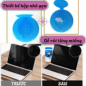 Hộp Khăn Lau Màn Hình 68 Miếng Tiện Lợi- Khăn Ướt Chuyên Dụng Lau Màn Hình – 68 Miếng- Hộp Khăn Lau Điện Tử Đa Năng 68 Miếng- Hộp Khăn Lau Màn Hình Không Xơ – 68 Miếng- Hộp Khăn Ướt Vệ Sinh Thiết Bị Công Nghệ – 68 Miếng,… Hàng nhập khẩu