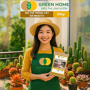 Đá Khoáng Masato GreenHome, Bao 500gr, Loại Cao Cấp, Sạch Bụi, Không Vụn, Rải Mặt, Kích Rễ, Giúp Sen Đá Lên Màu Nhanh