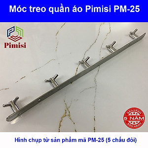 Móc treo quần áo dán tường inox 304 phụ kiện nhà tắm Pimisi - kèm keo dán siêu chắc | Hàng chính hãng