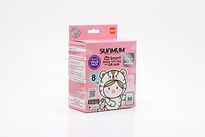 Túi trữ sữa Sunmum đủ dung tích và nguyên tem niêm phong bạc đảm bảo chất lượng nhập khẩu