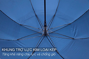 Ô dù cao cấp tán siêu to siêu rộng G30 NASON UMBRELLA Cán gỗ sang trọng khung trợ lực kép chống lật