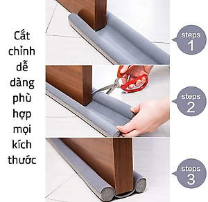 Miếng xốp KG18 bọc chân cửa chắn gió chống bụi, ngăn tiếng ồn, côn trùng cách âm chống kẹt chân kt 93X9.6cm - Hàng chính hãng