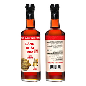 Đặc Sản Phan Thiết - NướC MắM Nhỉ Làng Chài Xưa Truyền Thống Nhãn Đỏ Chai Thủy Tinh 500Ml Cốt Nhỉ Đặc Biệt Vị Đậm Đà Gu Ông Bà Xưa Từ 100% Cá Cơm Tươi Không Chất Bảo Quản