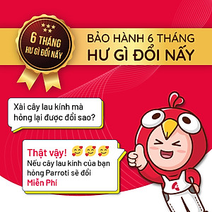 Cây lau kính, gạt chùi kính đa năng 2 đầu trong 1 - Parroti Shiny SN01