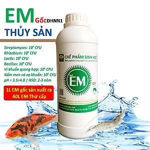 Chế phẩm sinh học EM gốc. Dùng cho Nông Nghiệp Sạch. Men vi sinh Đại Học Nông Nghiệp 1 Hà Nội. Chứa hàng tỷ bào tử hữu hiệu. Từ 1 lít EM gốc sản xuất ra 40 lít EM thứ cấp