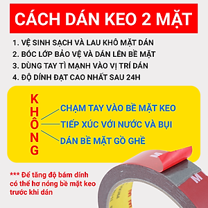 Băng Keo 2 Mặt Chuyên Dụng CIND (10mmx10m)