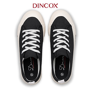 Giày Sneaker Vải Nữ DINCOX C20 Nữ Tính Sang Trọng Black