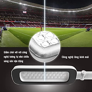 Đèn bàn học bảo vệ mắt Philips LED RobotPlus DSK601 RD 13W ánh sáng trung tính 4000K, 4 cấp độ sáng