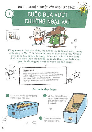 Sách 101 Thí Nghiệm - Tuyệt Vời Ông Mặt Trời (Tập 4)